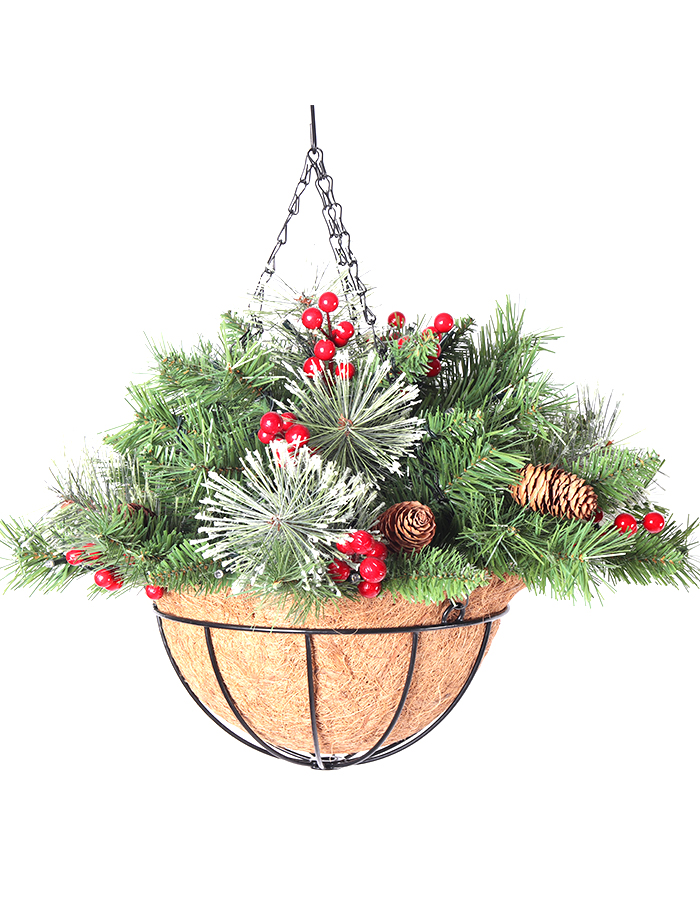 50cm length home corridor Christmas decoration Flower basket QL-9