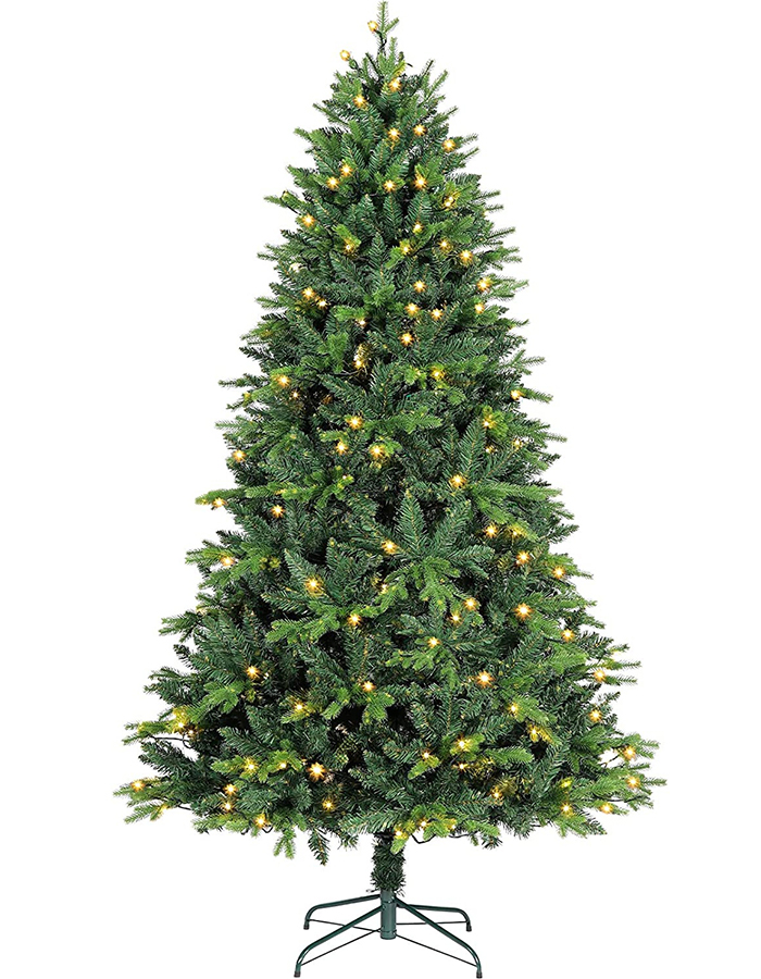 Custom Union Tree PreLit Feel Real Artificial Full Christmas