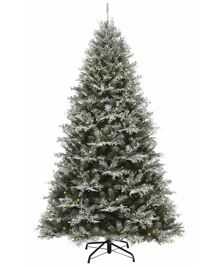 Union Tree Premium Design PreLit Full PE&PVC Ultra-Thick Spruce Christmas Tree with Foldable Stand